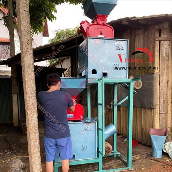 Dàn máy xay xát gạo tự hút liên hoàn Vinmax VMX1050 ( Tự động tải lúa gạo )