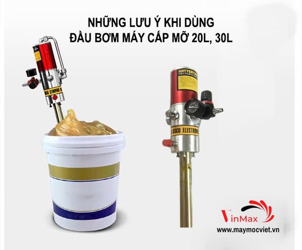 Đầu bơm máy bơm mỡ 20L, 30L Turbo TBM2030
