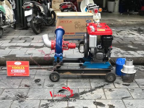 Máy Bơm Nước Đầu Nổ D10 mát gió đề, sên 100mm Vinmax VM1010