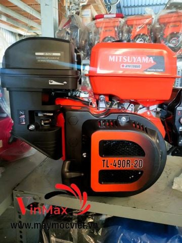 Động Cơ Xăng Mitsuyama 20Hp TL-490R-2D Tua Chậm Có Đề