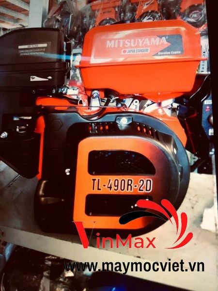 Động Cơ Xăng Mitsuyama 20Hp TL-490R-2D Tua Chậm Có Đề