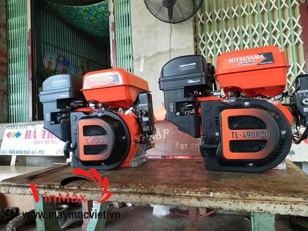 Động Cơ Xăng Mitsuyama 20Hp TL-490R-2D Tua Chậm Có Đề
