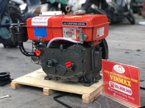 Máy nổ, đầu nổ dầu 8HP Cao Phong R180 D8  mát nước