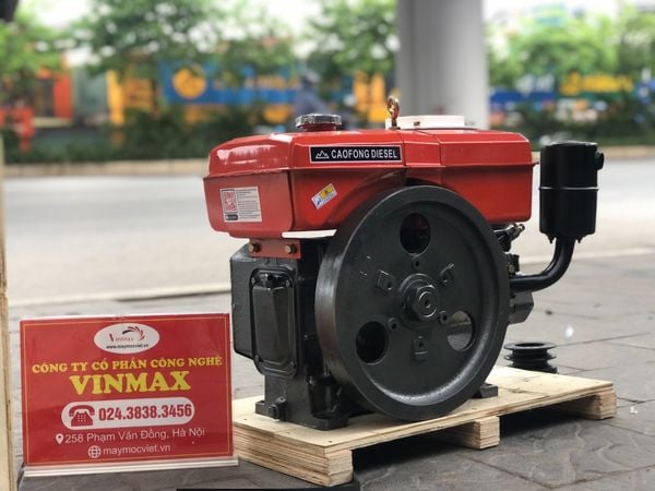 Máy nổ, đầu nổ dầu 8HP Cao Phong R180 D8  mát nước