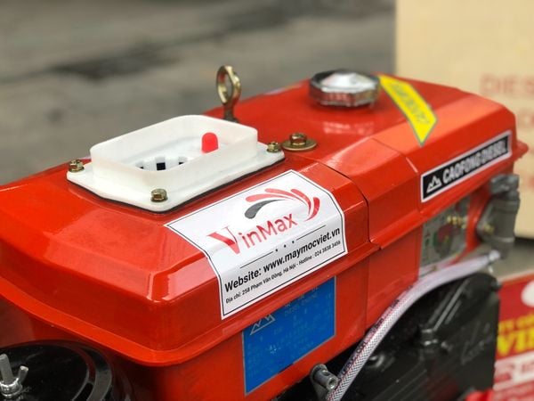 Máy nổ, đầu nổ dầu 8HP Cao Phong R180 D8  mát nước