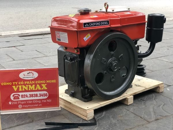 Máy nổ, đầu nổ dầu 8HP Cao Phong R180 D8  mát nước