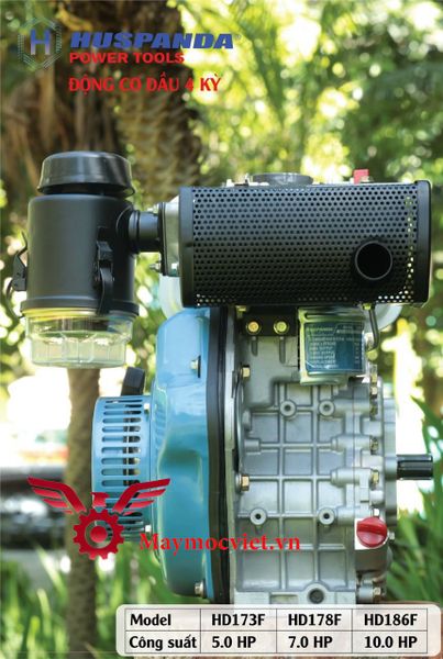 Động cơ dầu Huspanda HD173F 5HP