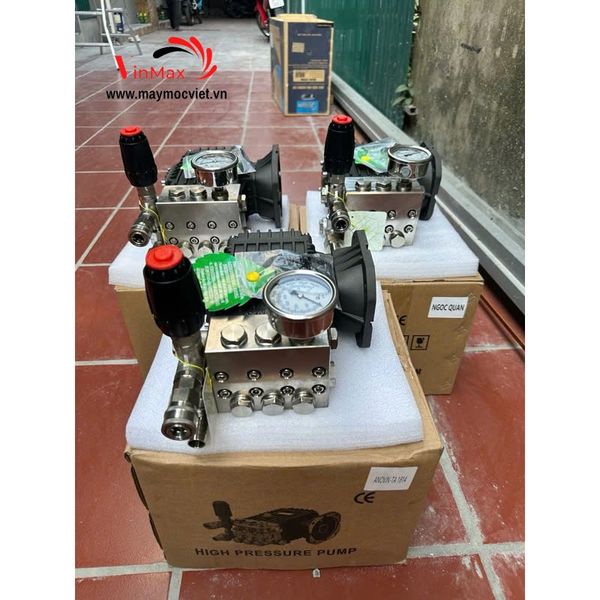 Đầu rửa xe cao áp Anovin 2014 mặt inox 304 nguyên khối trục 28 ( sử dụng cho động cơ 5,5 -7,5 kw )