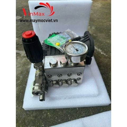 Đầu rửa xe cao áp Anovin 2014 mặt inox 304 nguyên khối trục 28 ( sử dụng cho động cơ 5,5 -7,5 kw )