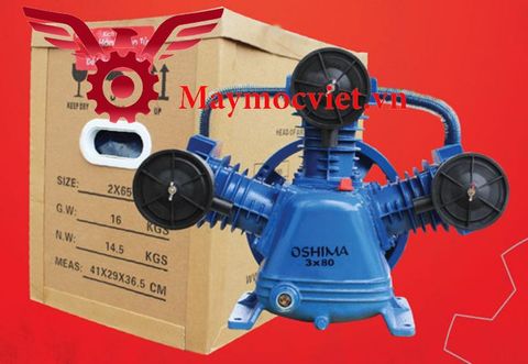 Đầu nén khí Oshima 80x3