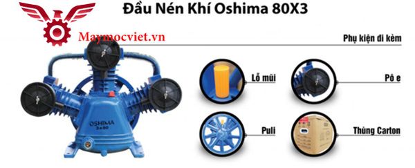 Đầu nén khí Oshima 80x3