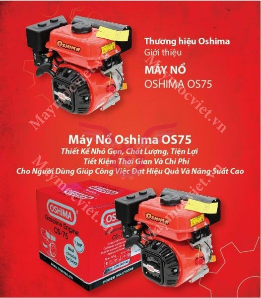 Máy nổ Oshima OS75 7.5HP tốc chậm