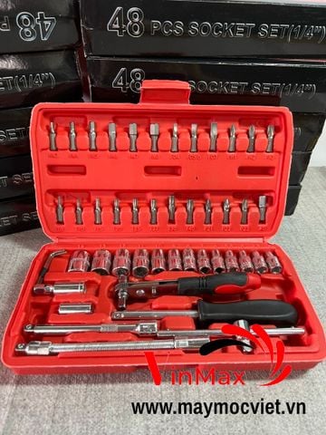 BỘ DỤNG CỤ 48 CHI TIẾT CHUYÊN DÙNG SỬA CHỮA Ô TÔ XE MÁY ĐA NĂNG VM25848
