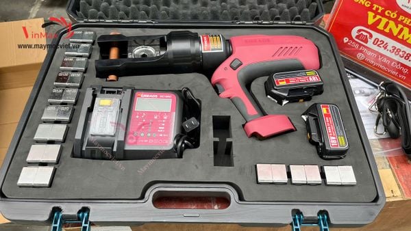 Máy bấm cos, kìm ép cos thủy lưc dùng pin EMEADS EBS-630