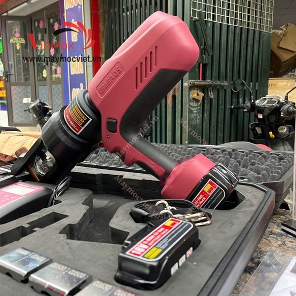 Máy bấm cos, kìm ép cos thủy lưc dùng pin EMEADS EBS-630