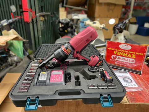 Máy bấm cos, kìm ép cos thủy lưc dùng pin EMEADS EBS-630