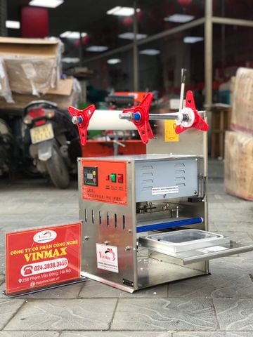 Máy dán màng hộp vuông, máy ép màng hộp vuông bán tự động Vinmax VM2014