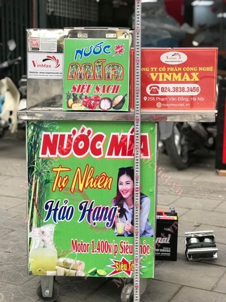 Máy ép mía có tủ bánh xe di chuyển Vinmax VME1245