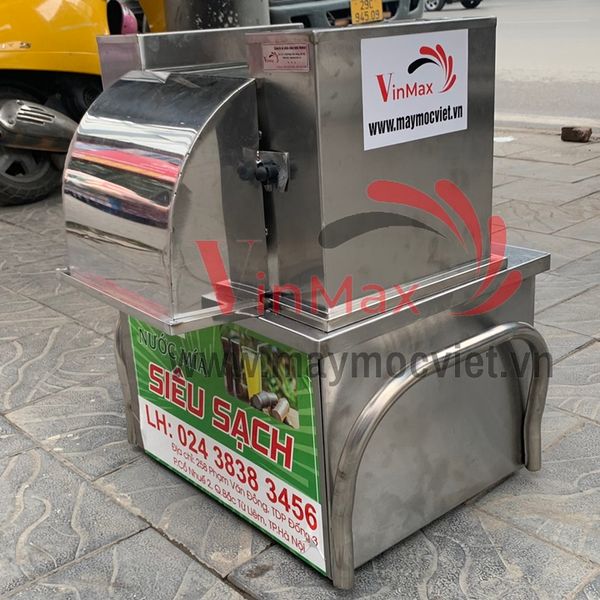 Máy ép mía  để bàn 2 cây siêu sạch 3 lô kim cương Vinmax F2-800
