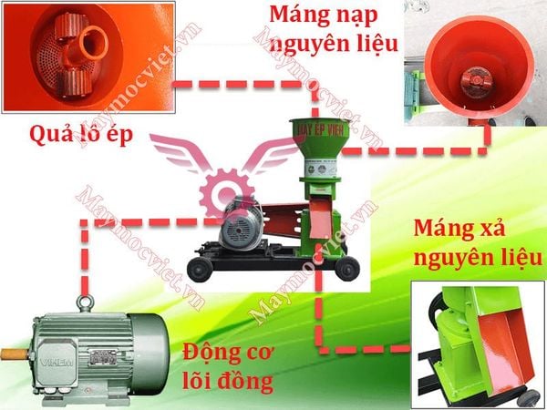 Máy ép cám viên trục đứng S200