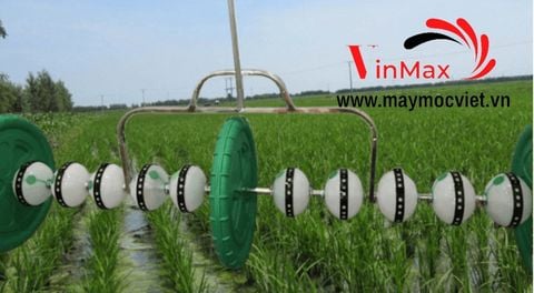 Sạ lúa kéo tay thiết kế mới 10 trống Turbo TBS10