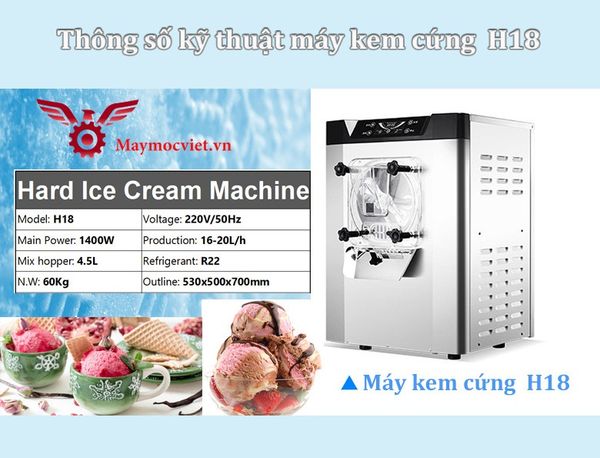 Máy làm kem cứng 3 vòi Kawasaki H18