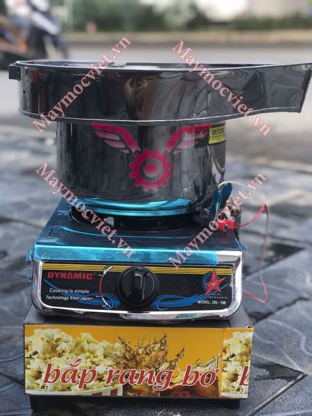 Máy nổ bắp rang bơ bằng Ga 1 Van có máng VN01