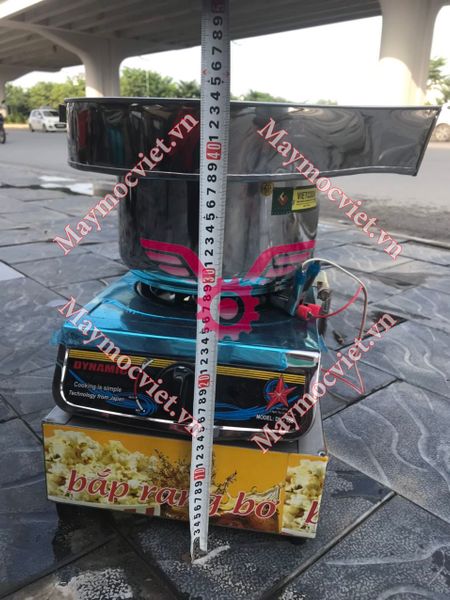 Máy nổ bắp rang bơ bằng Ga 1 Van có máng VN01