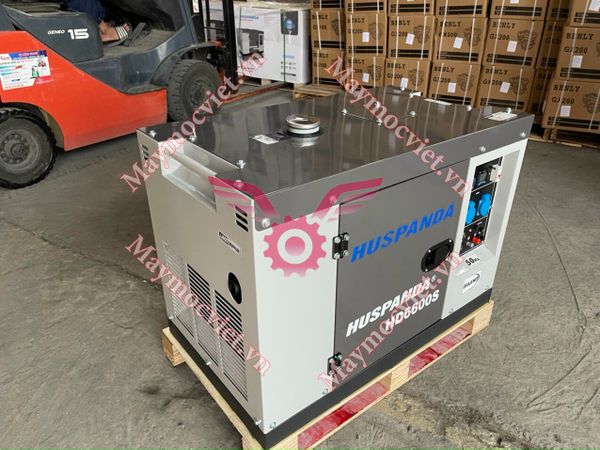Máy Phát Điện Chạy Dầu 5Kw Huspanda HD6600S Chống Ồn
