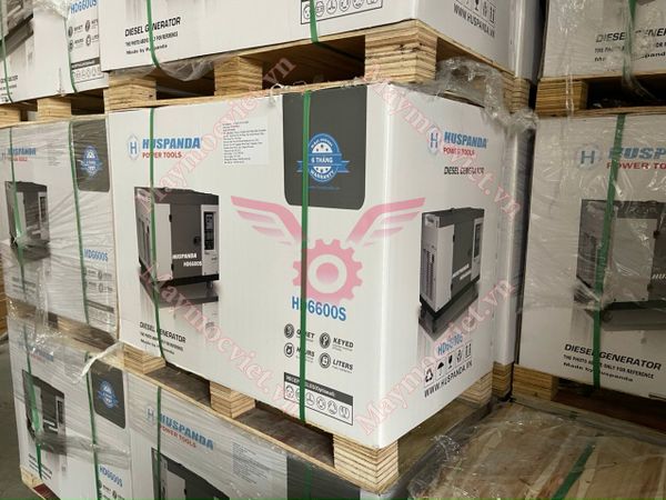 Máy Phát Điện Chạy Dầu 5Kw Huspanda HD6600S Chống Ồn