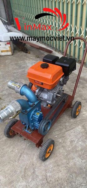 Bơm Nước, Bùn, Biogas Hút Chân Không Động Cơ Xăng 13HP Turbo TBH13