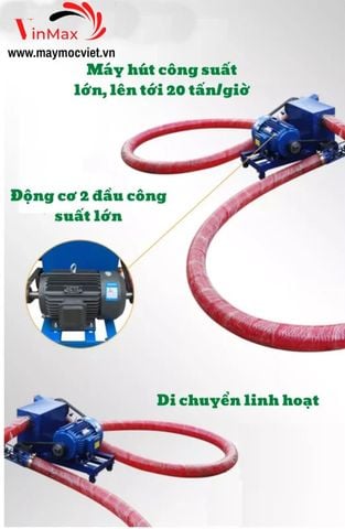 Máy hút hạt, nông sản 2 đầu Kawasaki VMH600-2