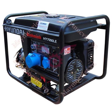 Máy phát điện 5kw chạy xăng 1 pha Hyundai HY7000LE