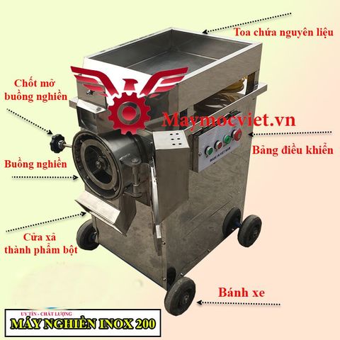 Máy Nghiền Bột Siêu Mịn Inox VMN50