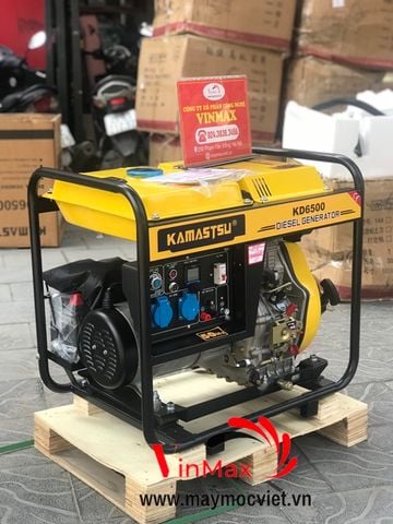 Máy phát điện chạy dầu 5Kw Kamastsu KD6500 đề nổ