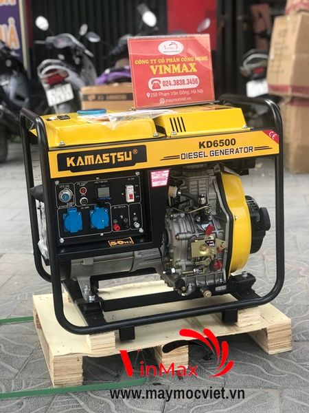 Máy phát điện chạy dầu 5Kw Kamastsu KD6500 đề nổ