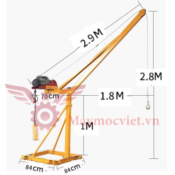 Khung cẩu xoay 360 độ 800 kg VM800