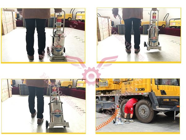 Máy bơm mỡ khí nén Kocu US-8 bình 12L inox