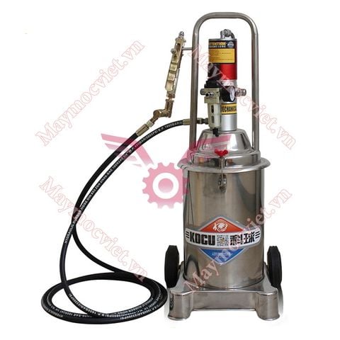 Máy bơm mỡ khí nén Kocu US-8 bình 12L inox