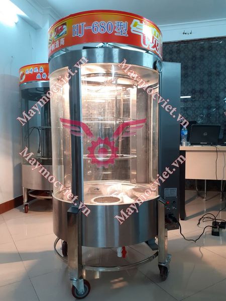 Lò quay vịt kính xoay 680 dùng than SV680