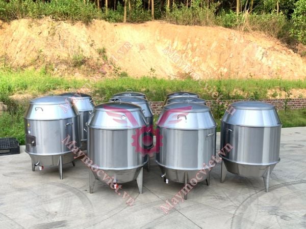 Lu nướng gà vịt inox dùng than VinMax ( 80-90)
