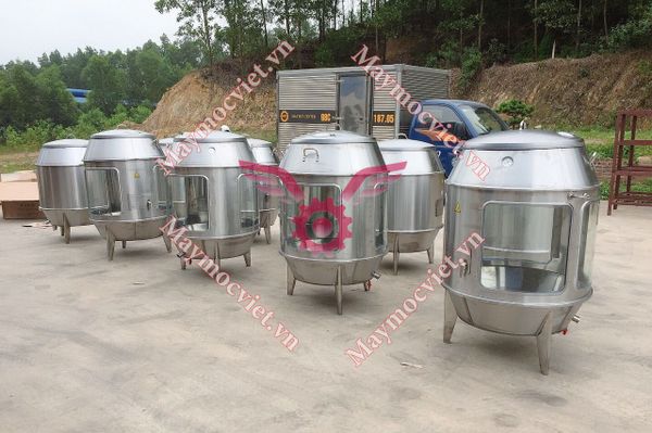 Lò quay vịt kính dùng gas VinMax (  80-90)