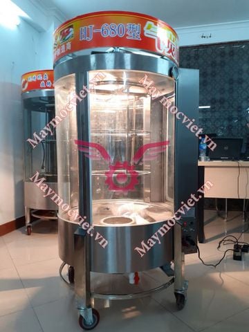 Lò quay vịt kính xoay 680 dùng than SV680