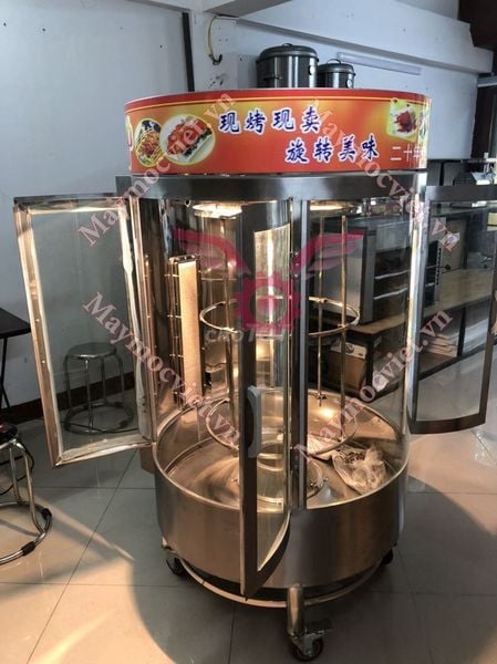 Lò quay vịt kính xoay 680 dùng than SV680