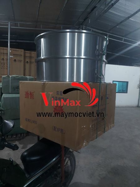 Lò quay vịt inox bằng than 100 có vanh nối VML100