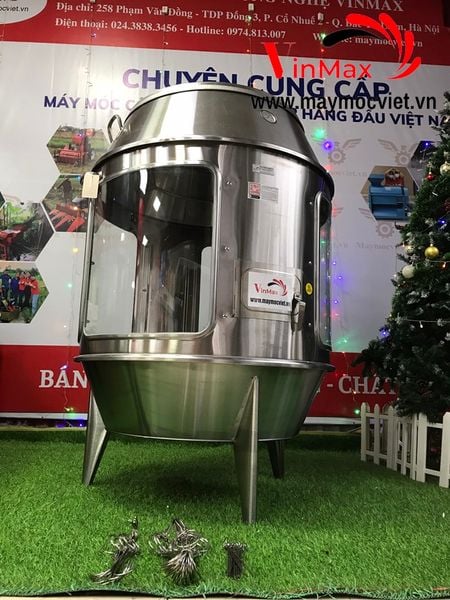 Lò quay vịt kính dùng than VinMax (  80-90)