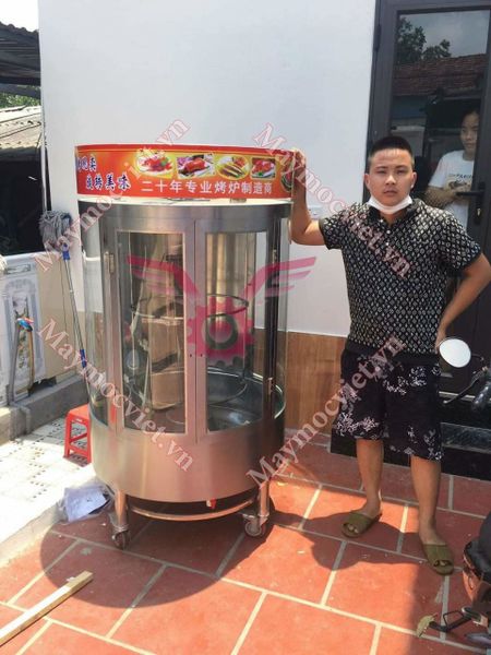 Lò quay vịt kính xoay 2 lớp cường lực SV850