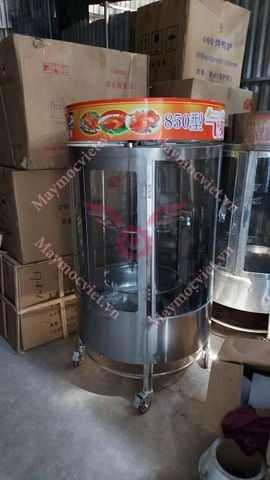 Lò quay vịt kính xoay 2 lớp cường lực SV850