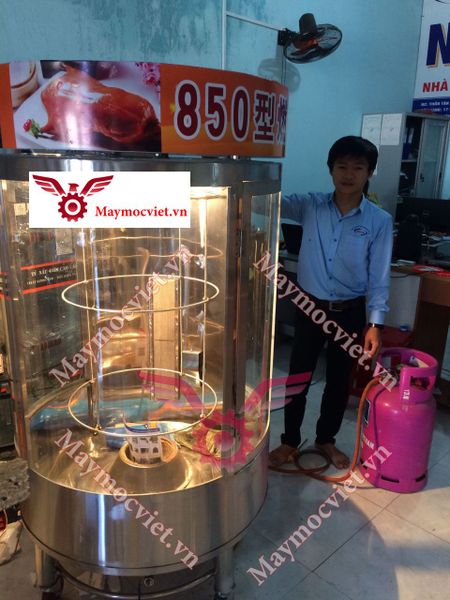 Lò quay vịt kính xoay 2 lớp cường lực SV850