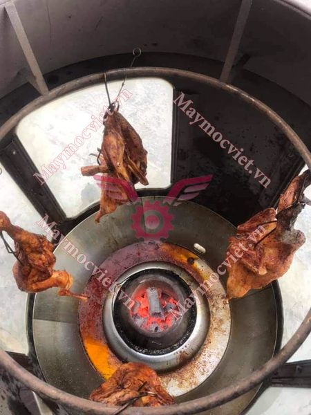 Lò quay vịt kính dùng gas VinMax (  80-90)